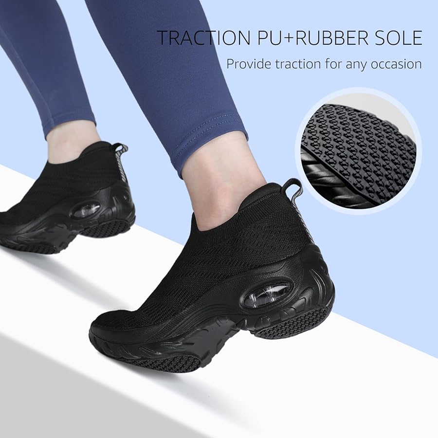 Amazon.com | STQ Walking Shoes Women Slip On Work Sneakers